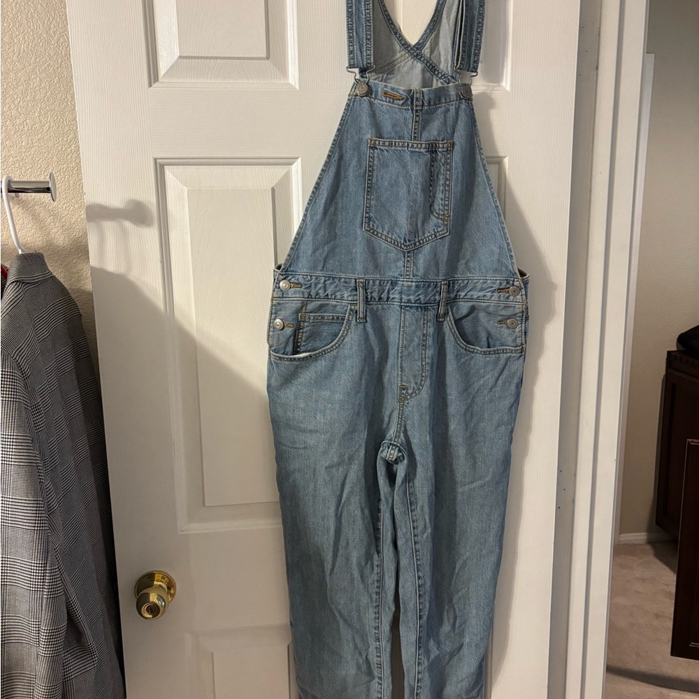 Levi’s light blue slim overalls